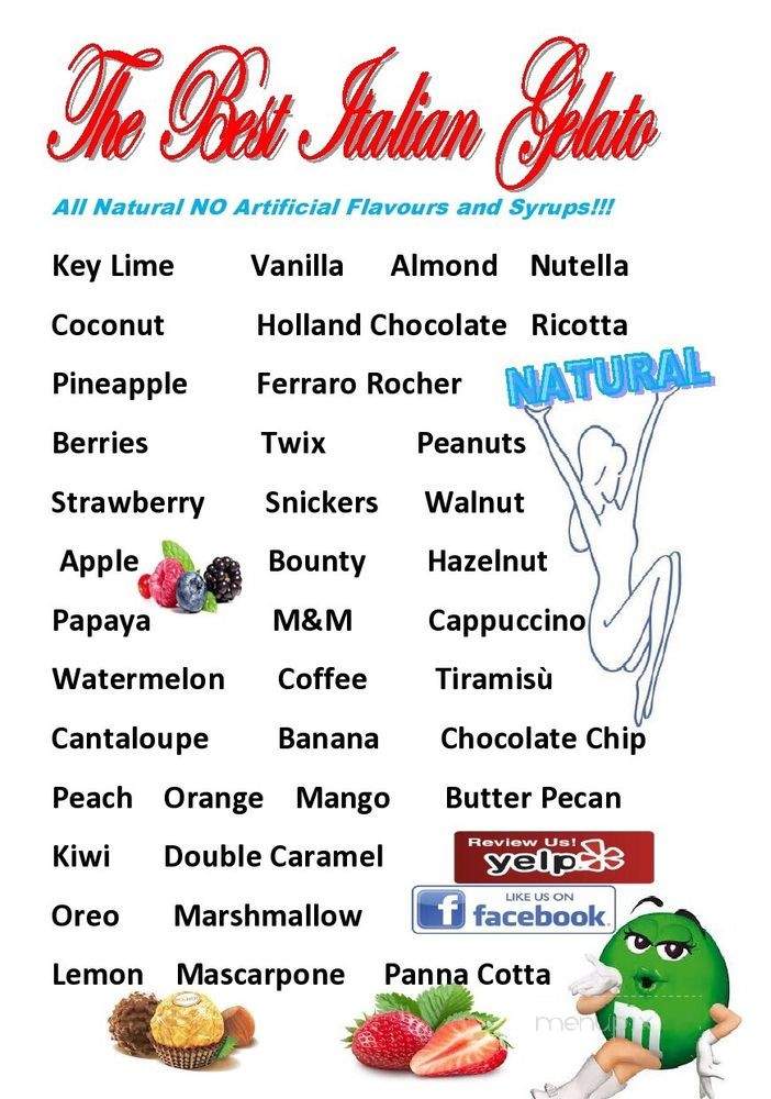 Gelateria Nuovo Fiore Key West - Key West, FL menu_pic