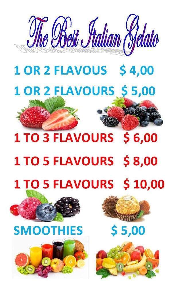 Gelateria Nuovo Fiore Key West - Key West, FL menu_pic