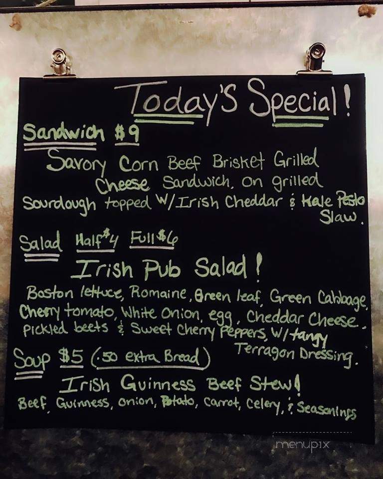 Main Street Coffee - Pilot Mountain, NC menu_pic