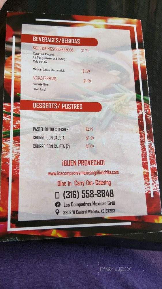 Los Compadres Mexican Grill - Wichita, KS menu_pic