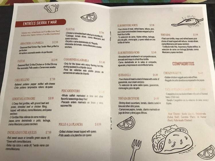 Los Compadres Mexican Grill - Wichita, KS menu_pic