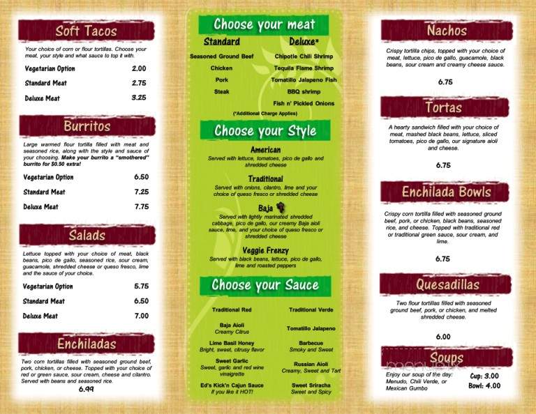 Richie's Taqueria - Flagler Beach, FL menu_pic