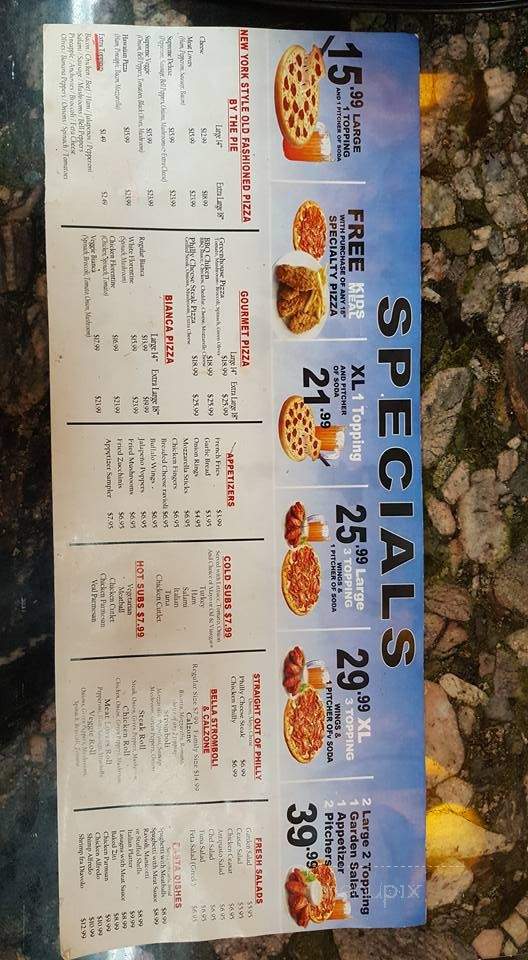 Bella Gina Pizza - Virginia Beach, VA menu_pic