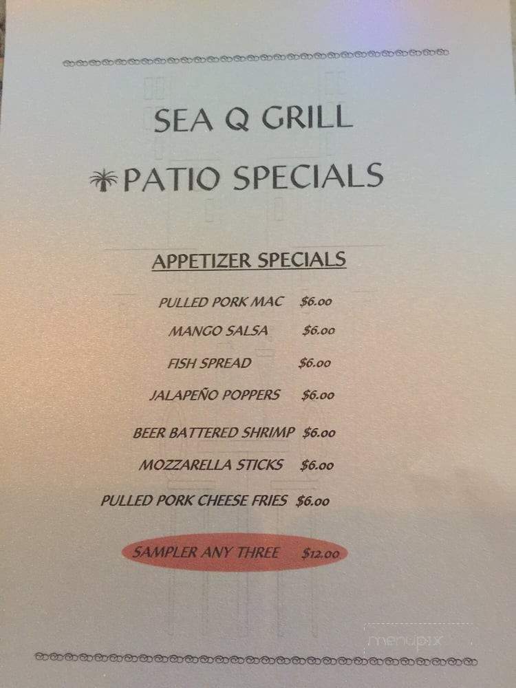 SEA Q GRILL - Clearwater, FL menu_pic