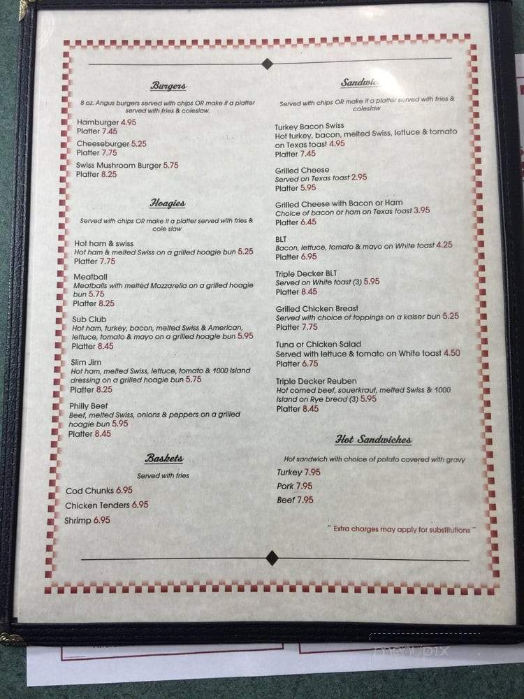 Mrs. J's Country Diner - Adena, OH menu_pic
