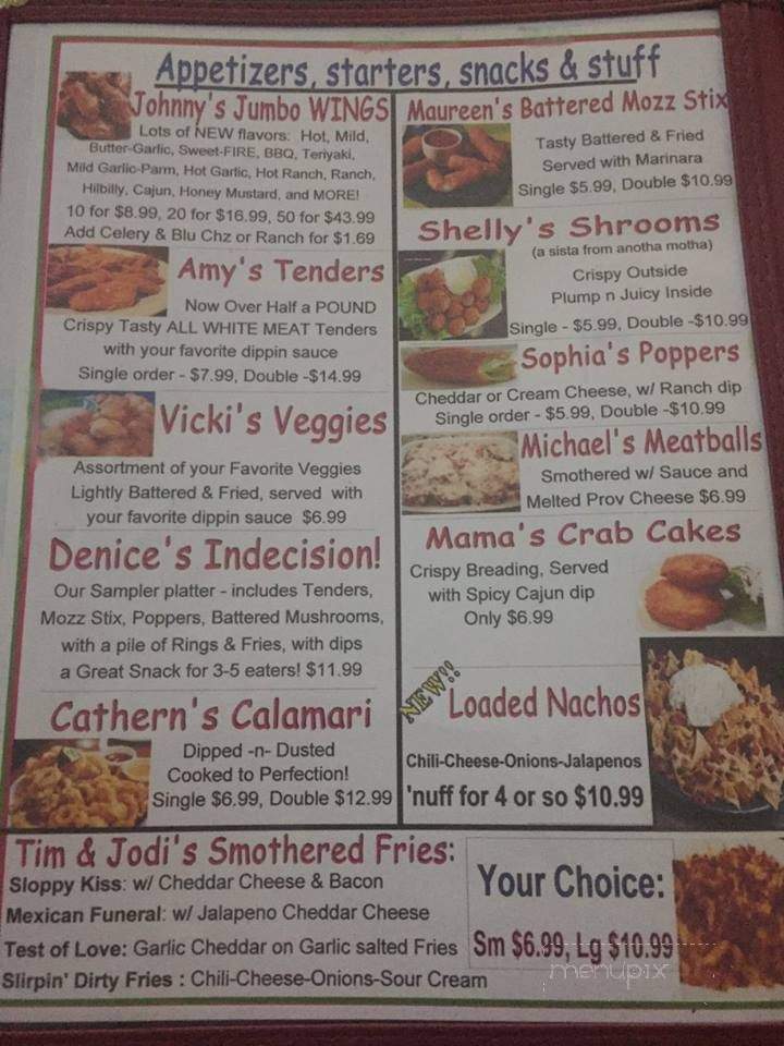 Paradise Bay Water Front Bar Grille - Roaming Shores, OH menu_pic
