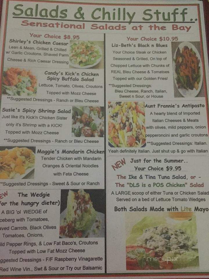 Paradise Bay Water Front Bar Grille - Roaming Shores, OH menu_pic