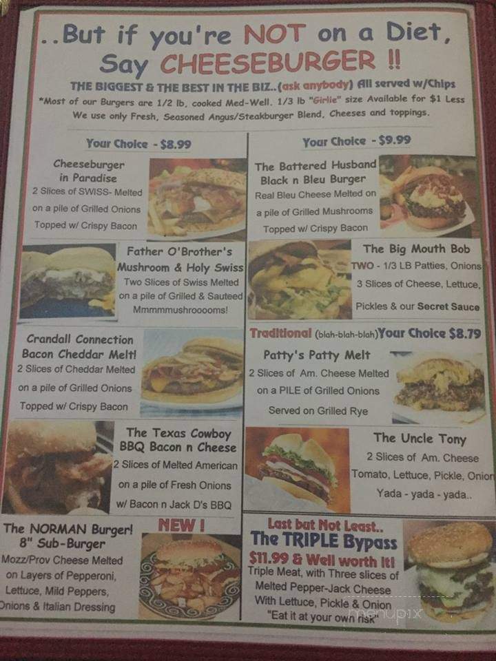 Paradise Bay Water Front Bar Grille - Roaming Shores, OH menu_pic