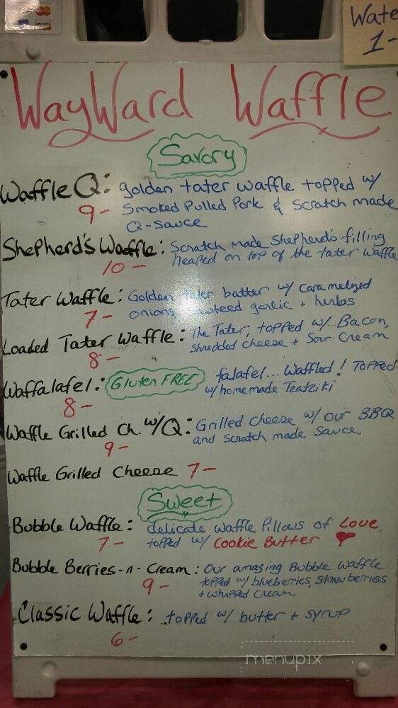 Wayward Waffle - Thomasville, PA menu_pic