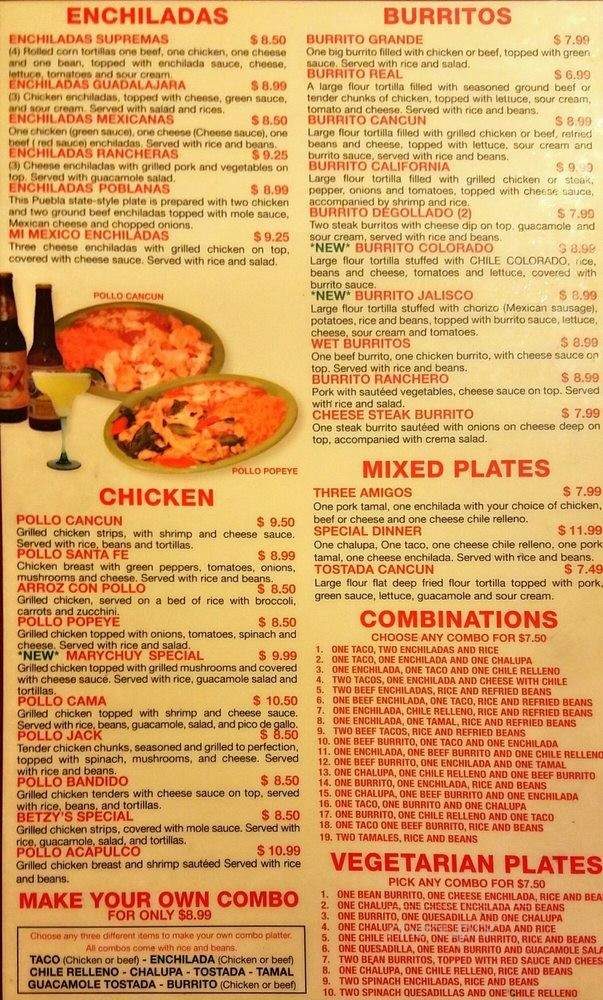 Cancun Mexican - Wichita, KS menu_pic