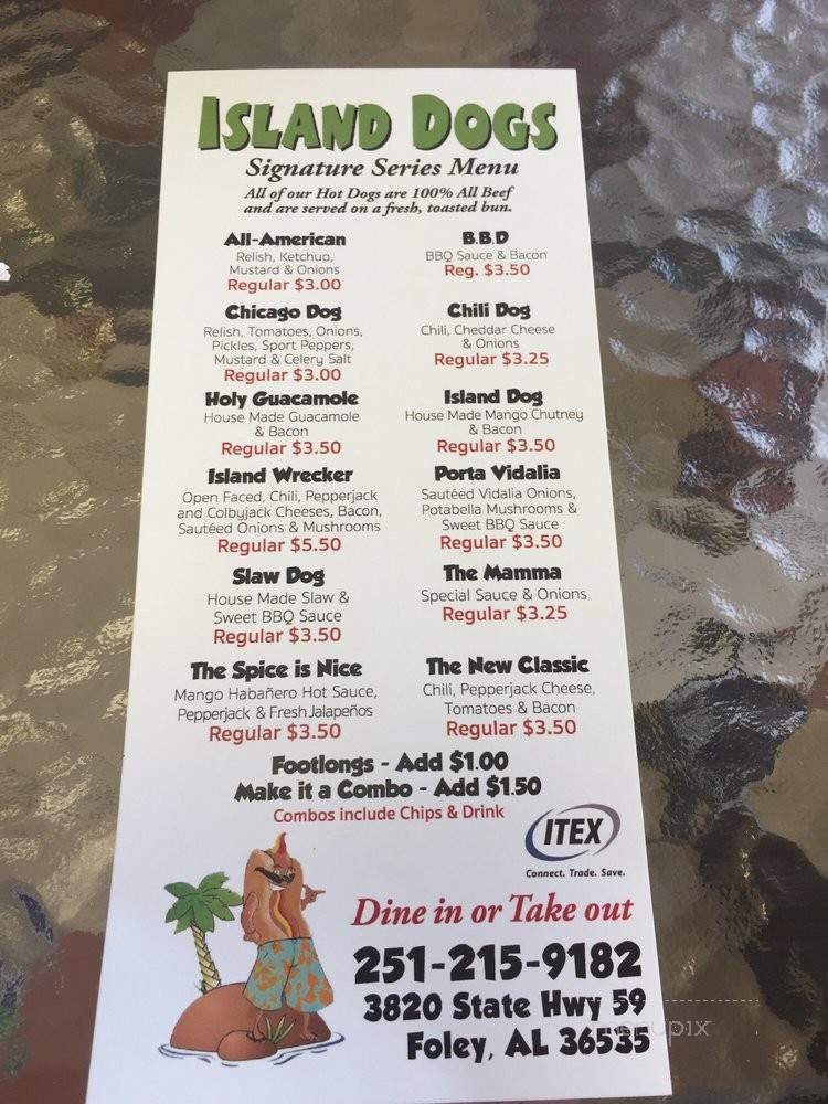 Island Dogs - Foley, AL menu_pic