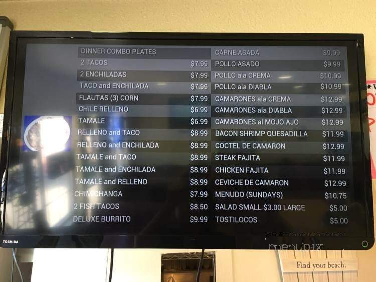 Lolita's Taqueria - Smith River, CA menu_pic
