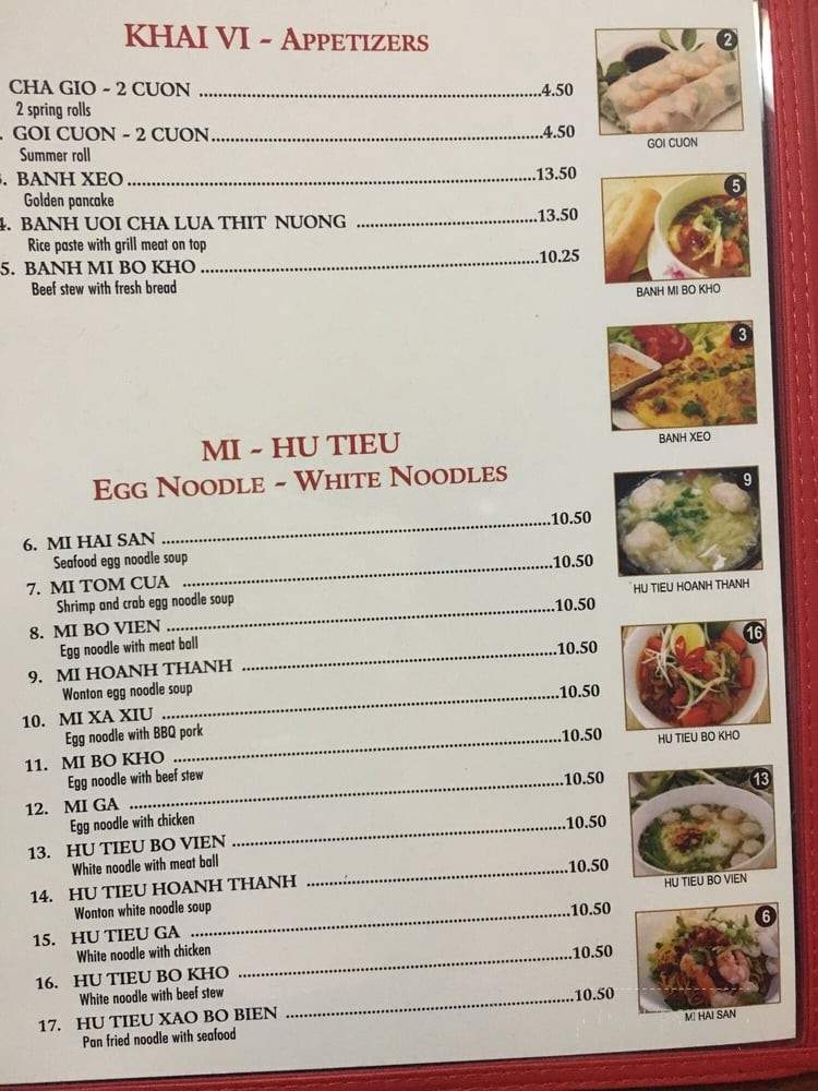 Anthony's Vietnamese Restaurant & Bar - Sunrise, FL menu_pic