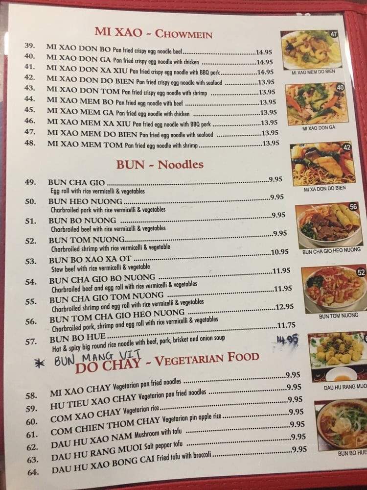 Anthony's Vietnamese Restaurant & Bar - Sunrise, FL menu_pic