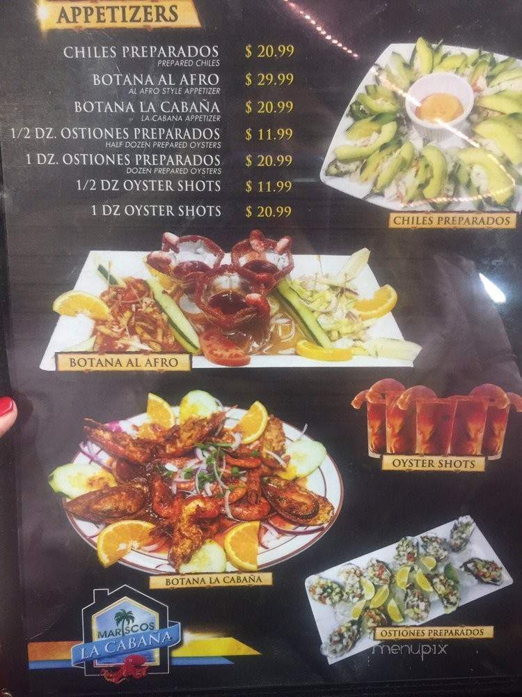 Mariscos La Cabana - Pomona, CA menu_pic