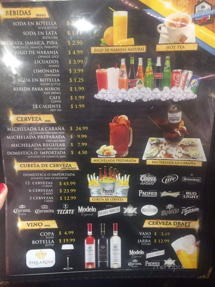 Mariscos La Cabana - Pomona, CA menu_pic