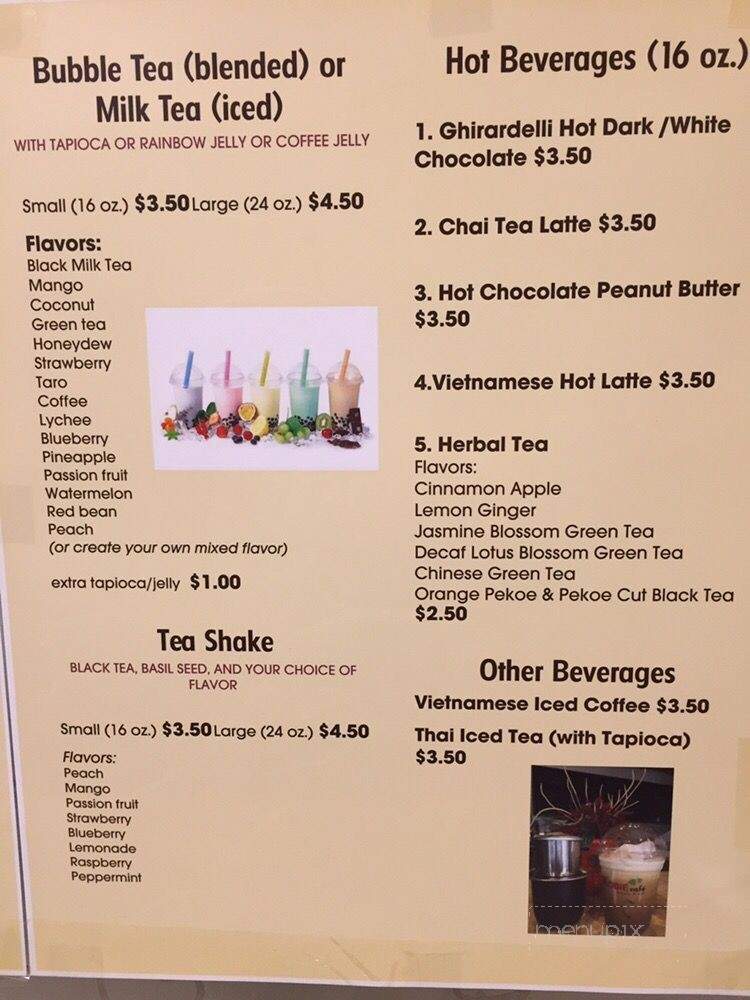 Kobie Cafe - Kirkland, WA menu_pic