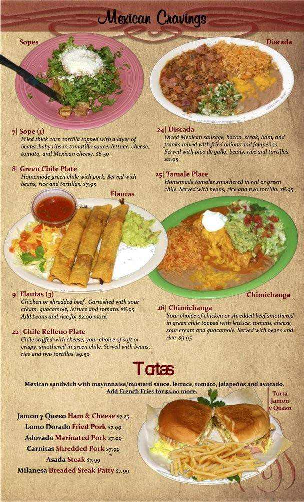 La Casona Del Mariachi - Erie, CO menu_pic