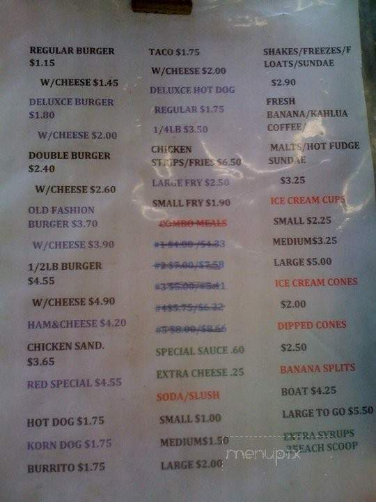 Frosty's - Dixon, CA menu_pic