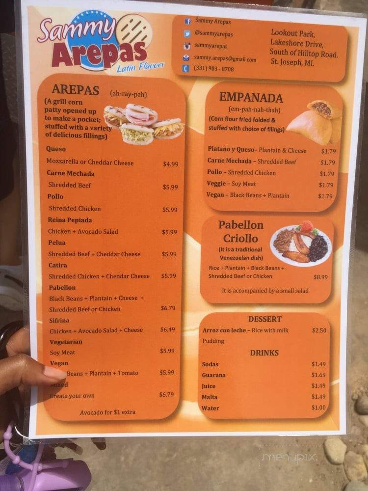 Sammy Arepas - Saint Joseph, MI menu_pic