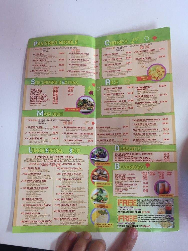 Spice Up Thai Eatery - Los Angeles, CA menu_pic