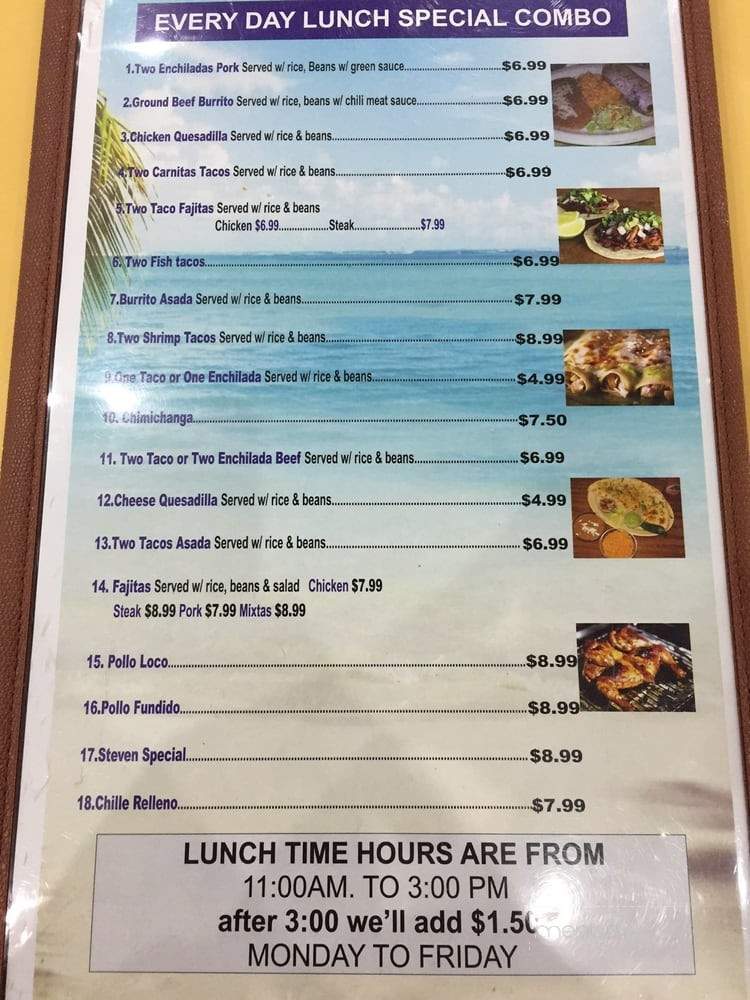 Mariscos Playa Azul - Springdale, AR menu_pic