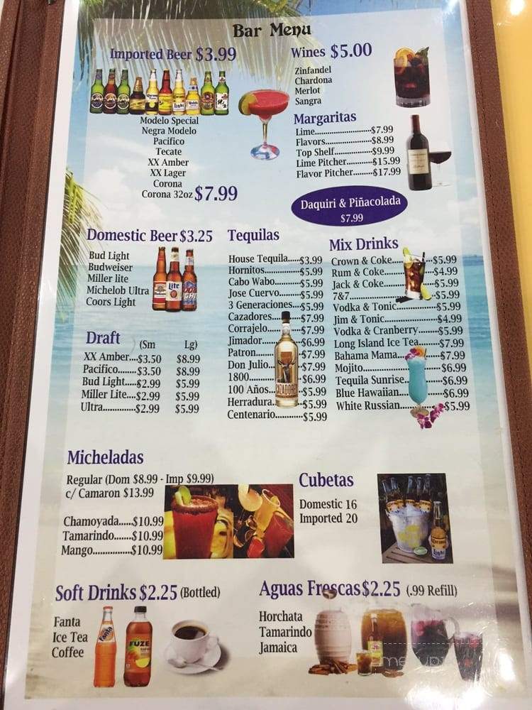 Mariscos Playa Azul - Springdale, AR menu_pic