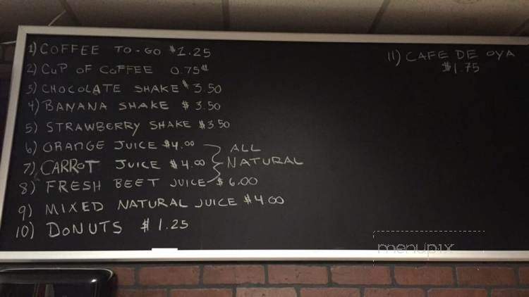 Bella's Coffee House - Detroit, MI menu_pic