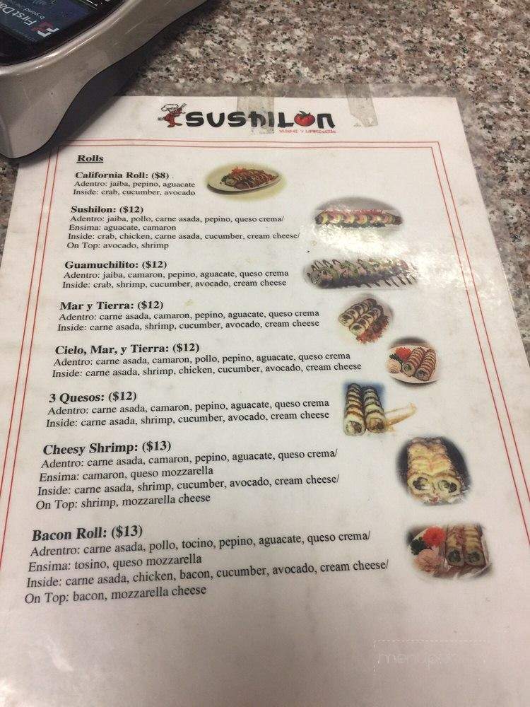 Sushilon Sushi y Mariscos - Bakersfield, CA menu_pic