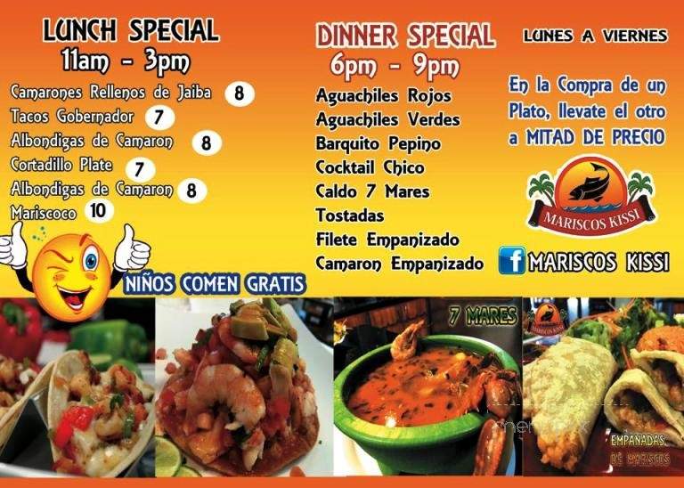 Mariscos Kissi - Laredo, TX menu_pic