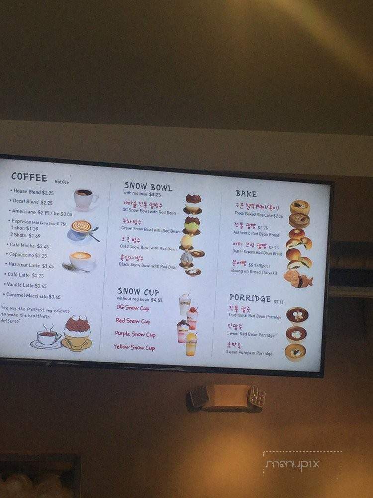 Red Bean Okrumong - Los Angeles, CA menu_pic
