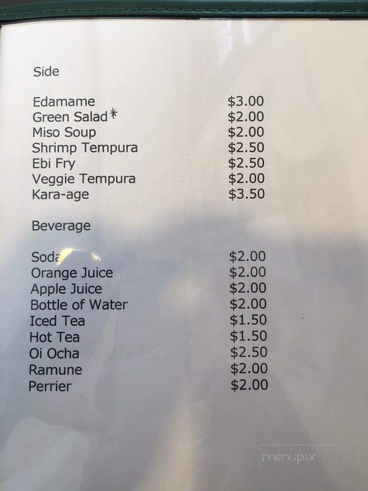 BonJapan 86 Yaroku - Salem, OR menu_pic