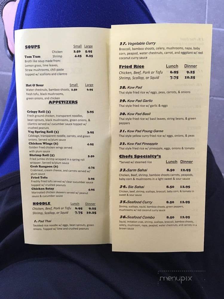 Lil Thai Express - Clawson, MI menu_pic