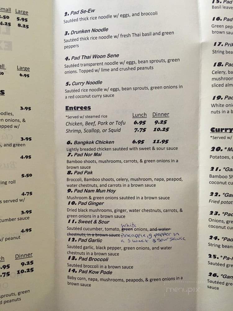 Lil Thai Express - Clawson, MI menu_pic