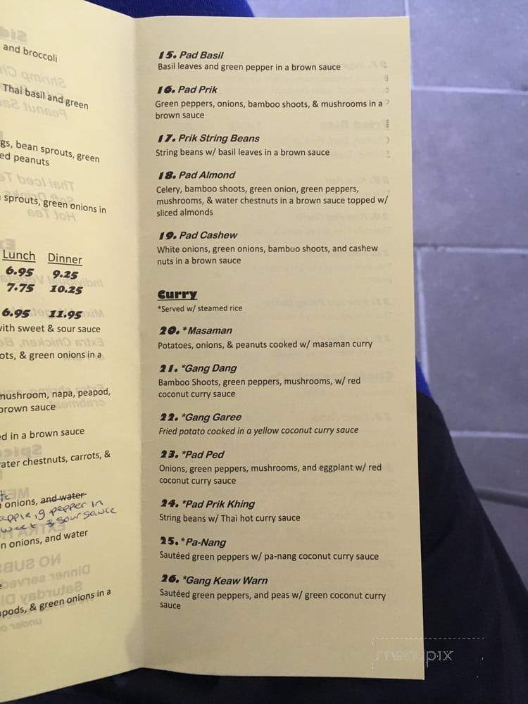 Lil Thai Express - Clawson, MI menu_pic