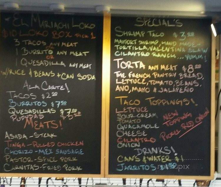 El Mariachi Loko - Jacksonville, FL menu_pic