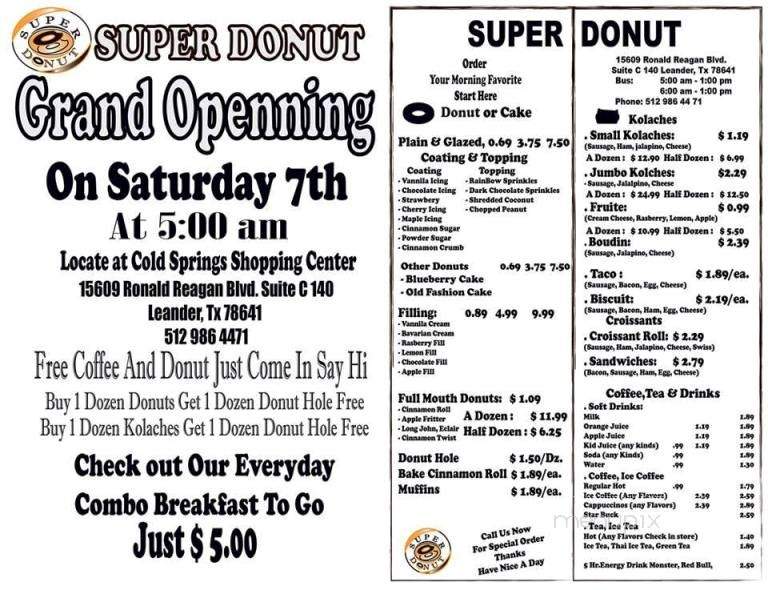 /28886101/Super-Donuts-Leander-TX - Leander, TX