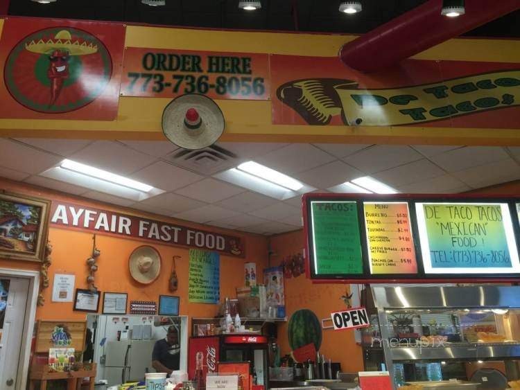 De Taco Tacos - Chicago, IL menu_pic