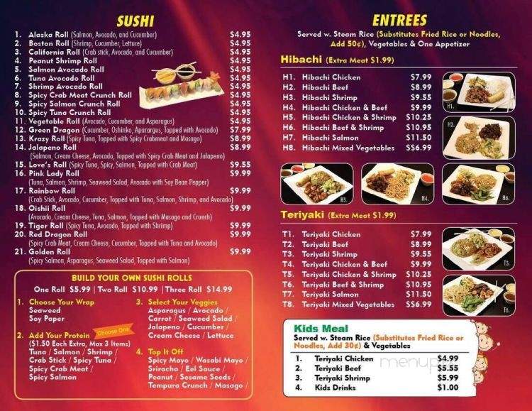 Oishii Sushi & Hibachi - Midland, TX menu_pic