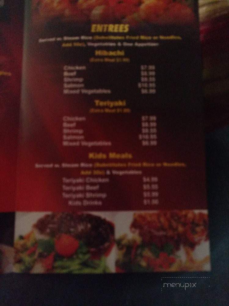 Oishii Sushi & Hibachi - Midland, TX menu_pic
