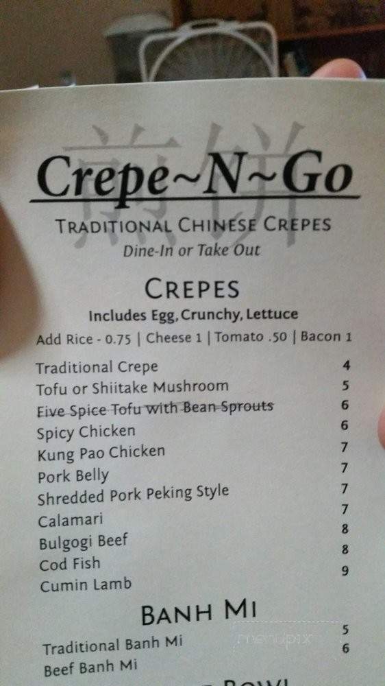 Crepe N'Go - Rochester, NY menu_pic