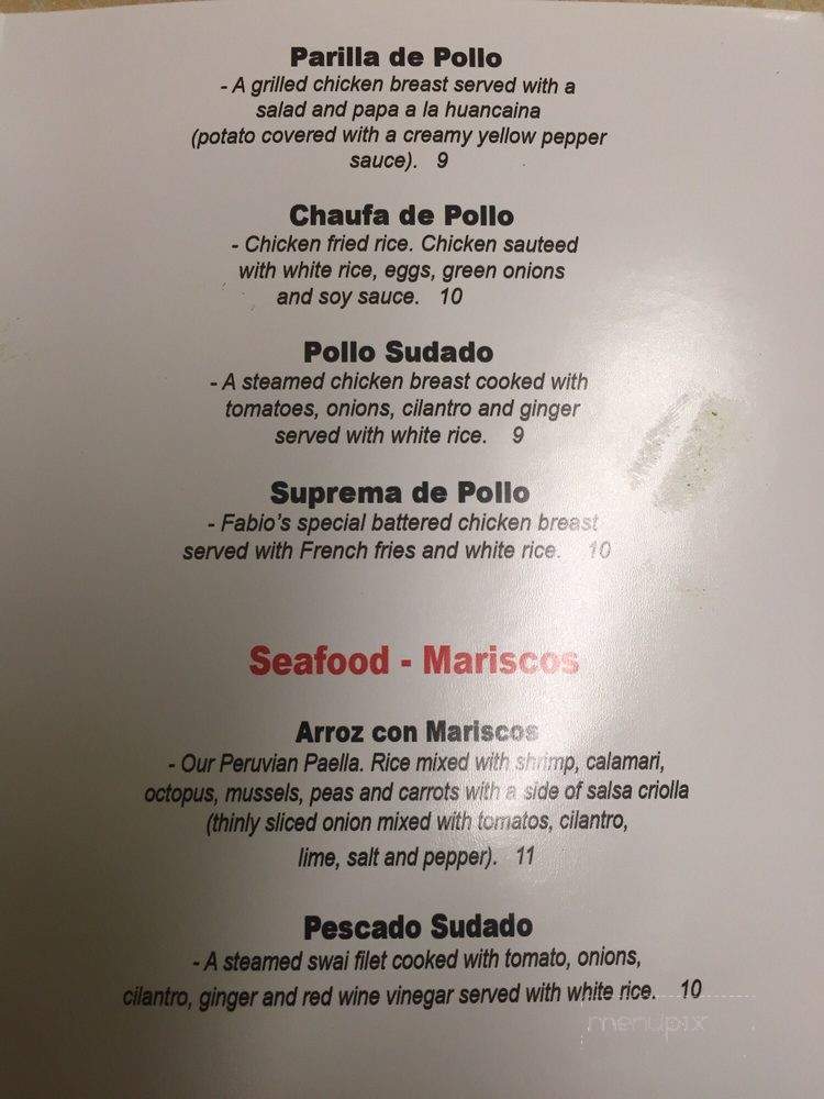 Asumare - San Fernando, CA menu_pic