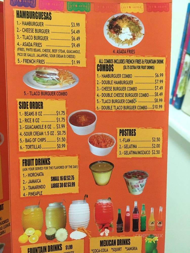 Tlaco Taco - Los Angeles, CA menu_pic