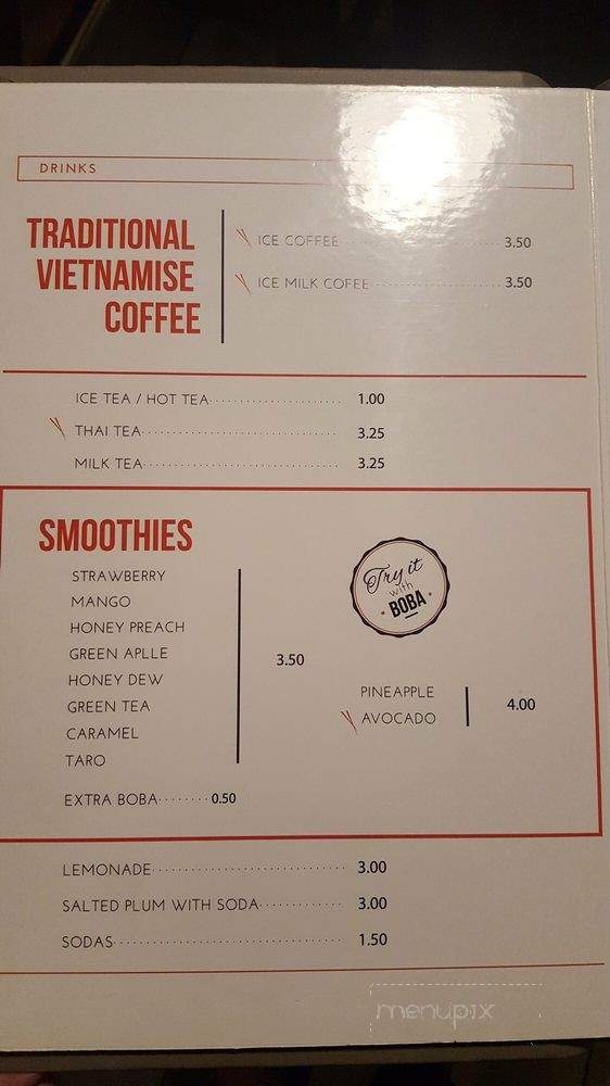 Pho Olala - Spring Valley, CA menu_pic