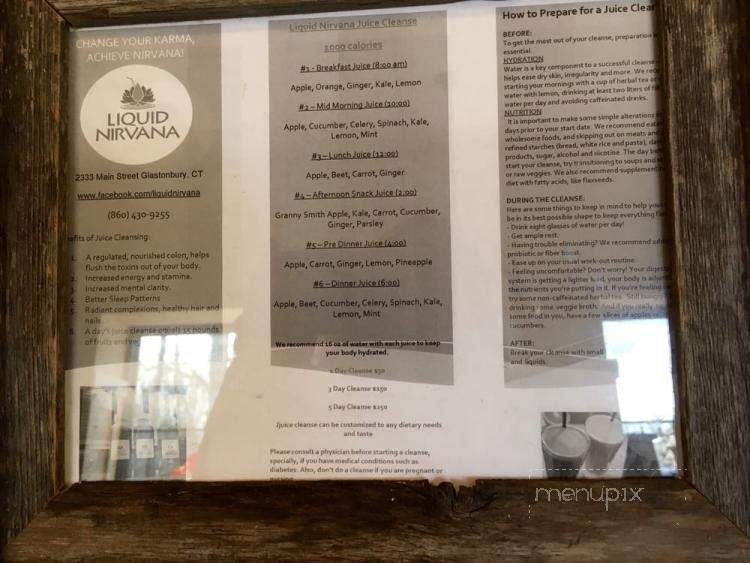 Liquid Nirvana - Avon, CT menu_pic