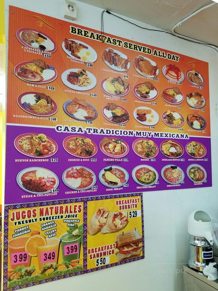 Casa Fresh Mexican Grill - Fullerton, CA menu_pic