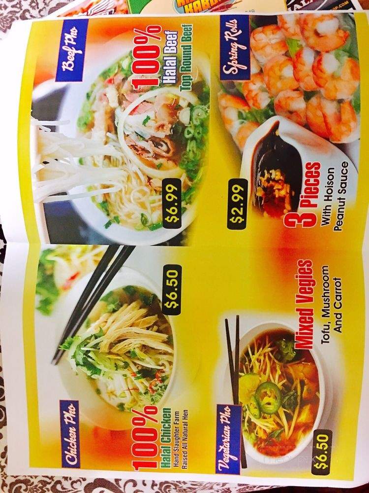 Pho & Grill Halal - Garden Grove, CA menu_pic