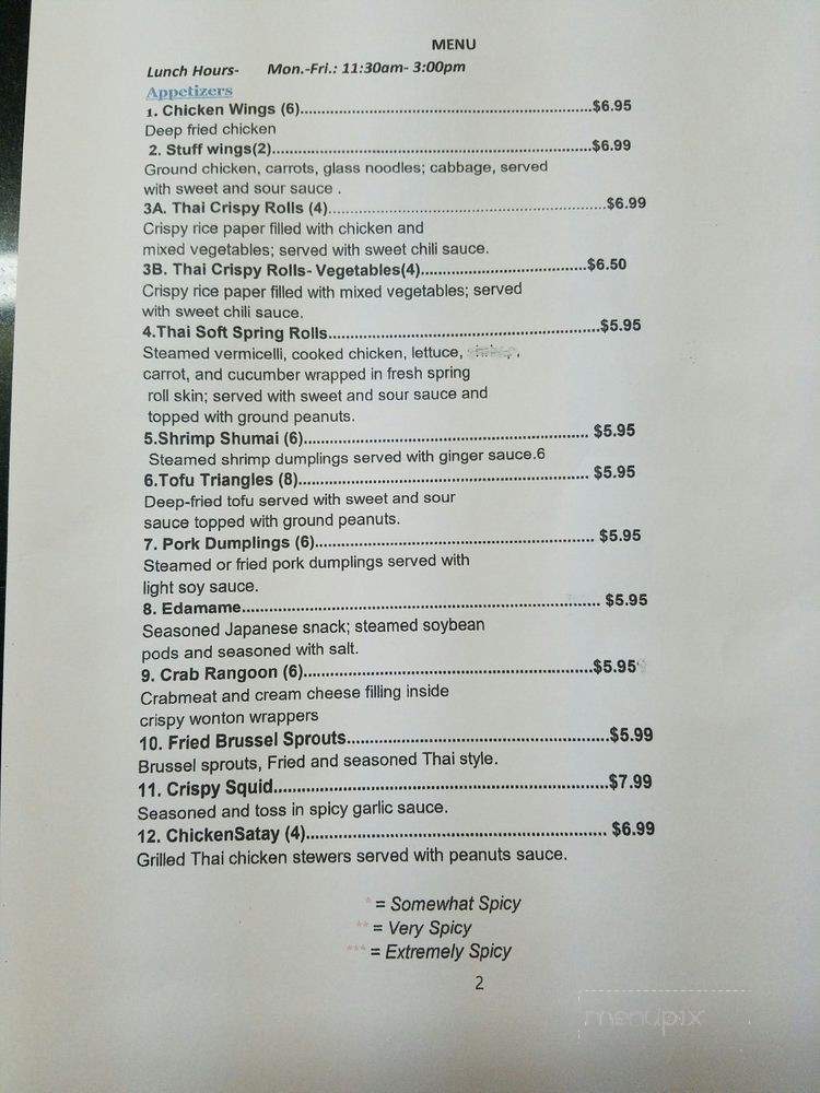 Nam Khong - Westerly, RI menu_pic