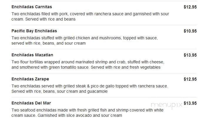 Santiago's Grill & Seafood - Bakersfield, CA menu_pic