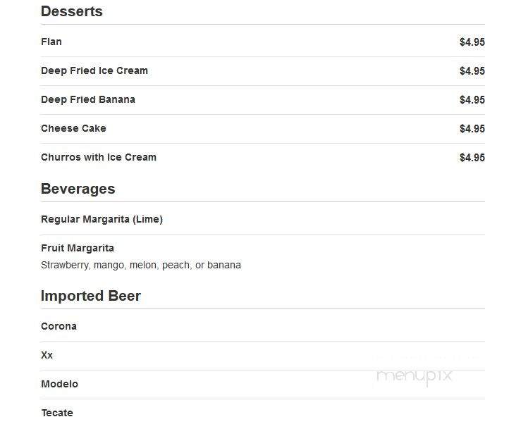 Santiago's Grill & Seafood - Bakersfield, CA menu_pic